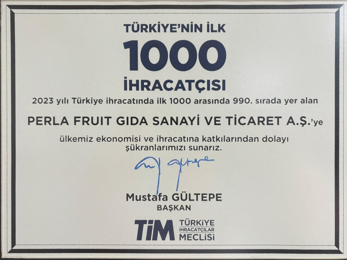 Türkiye'nin İlk 1000 İhracatçısı